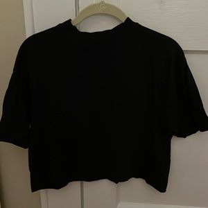 urban outfitters black mock neck top